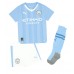 Manchester City Julian Alvarez #19 Hemmaställ Barn 2023-24 Korta ärmar (+ Korta byxor)
